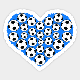 Heart by Football / Soccer  Balls Sticker